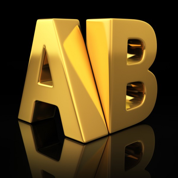 AB Gold Letters | Launch Marketing